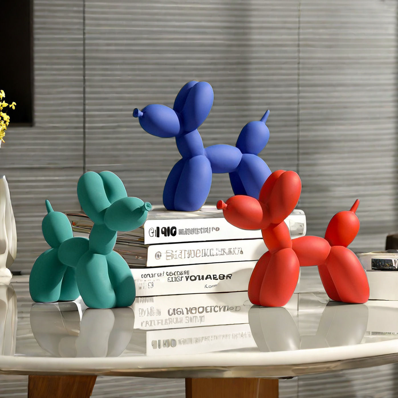 Desk Setup Study - Lovely Color Resin Balloon Dog Resin