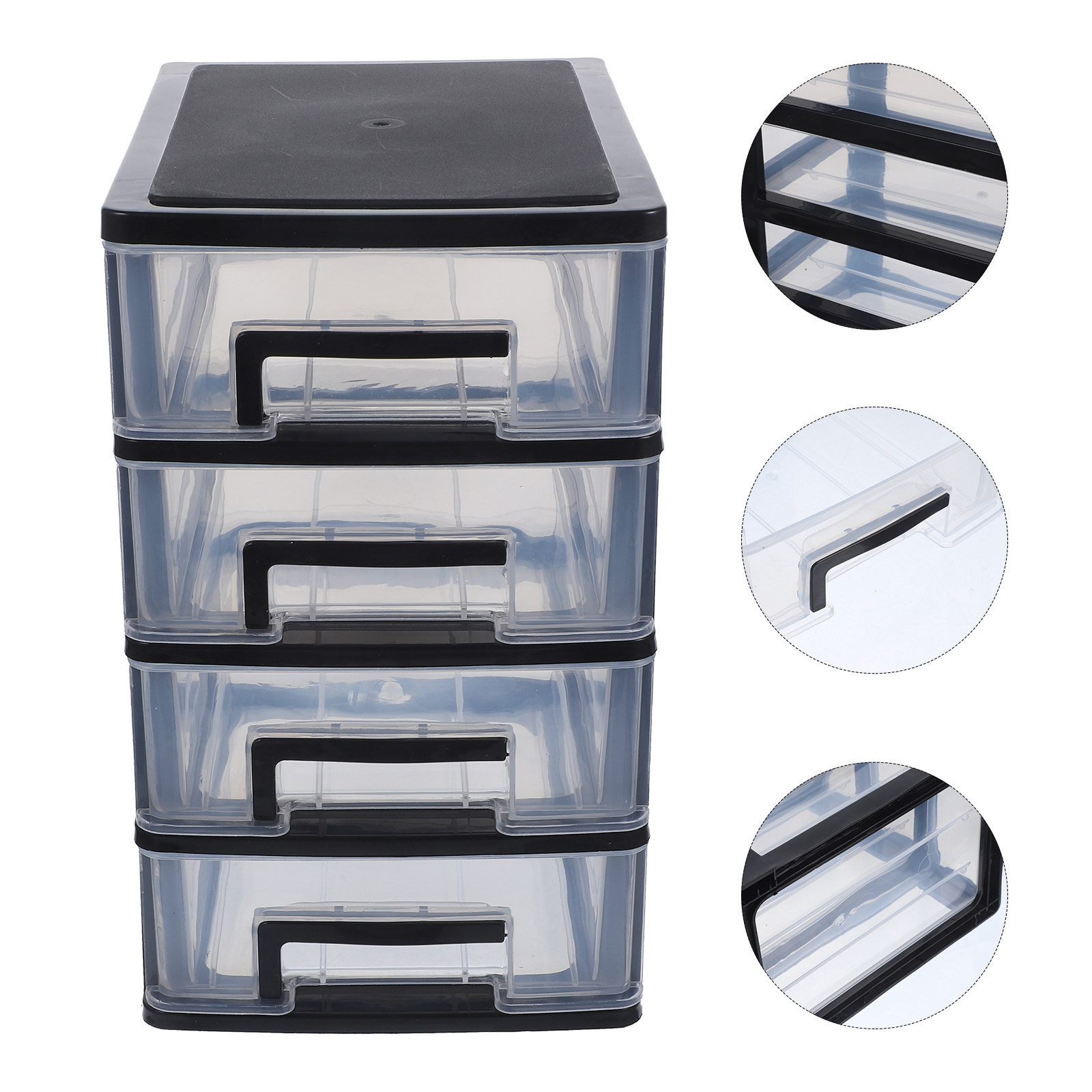 Desk Setup Small Space - Four Layer Drawer Type Storage Box
