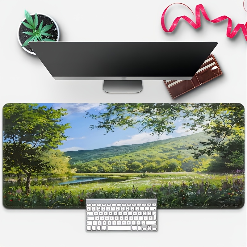 Work Desk Home Setup - Desk Mat Mouse Pad Large Cloth