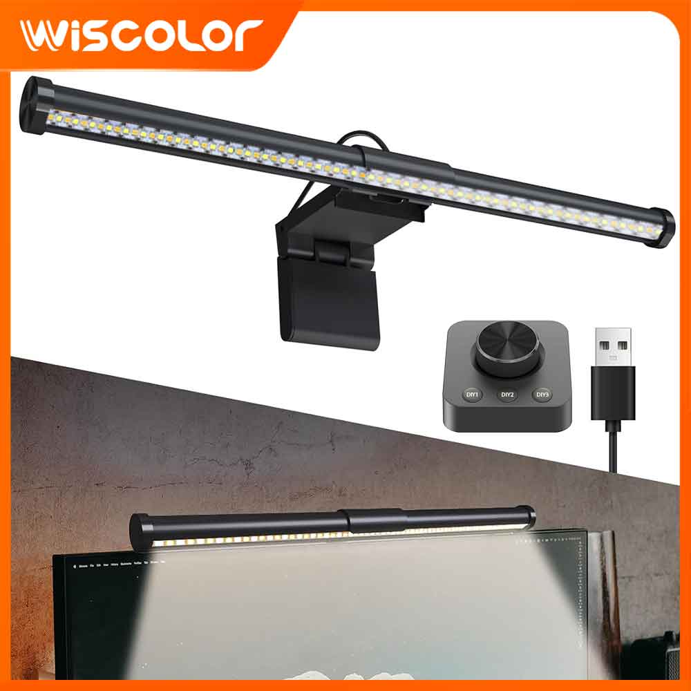 Desk Setup Study - RGB Lightbar Monitor Light Bar LED