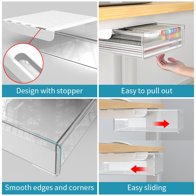 Under Desk Hidden Drawer Syste - Desk Setup Study บทวิจารณ์และราคา