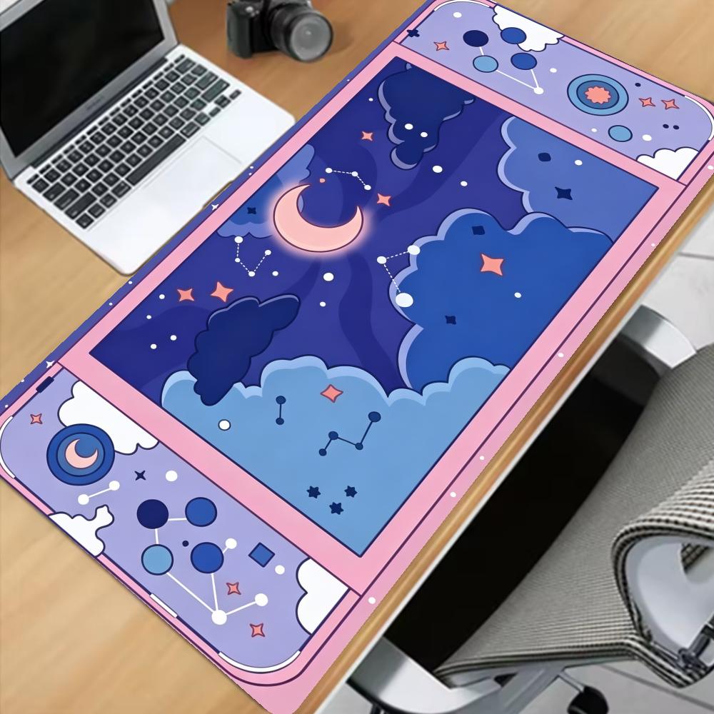 Moon and Stars Large Desk Mat  - Desk Setup Accessories Aesthetic บทวิจารณ์และราคา