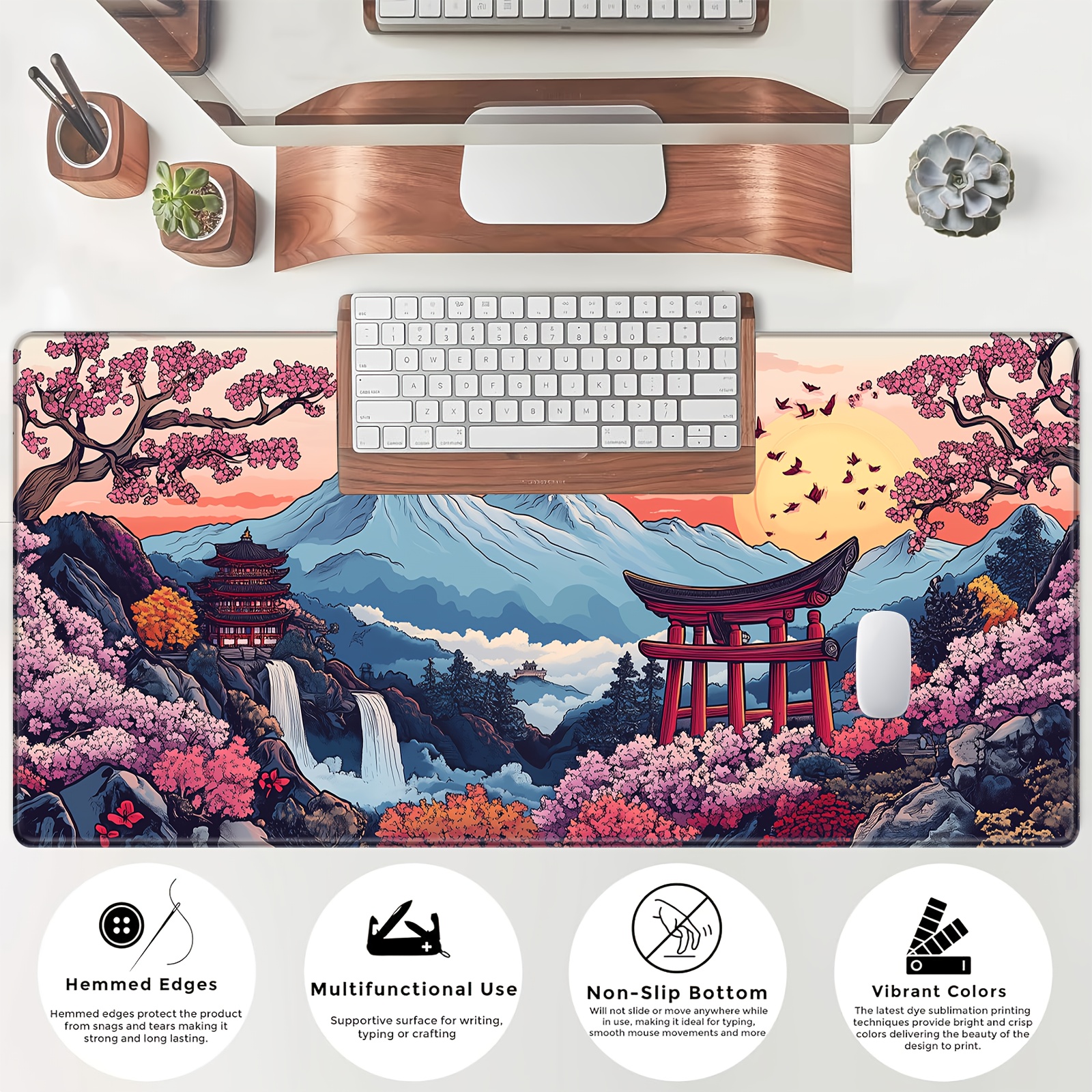 Large Mouse Pad Desk Mat Cloth - Desk Setup Study บทวิจารณ์และราคา