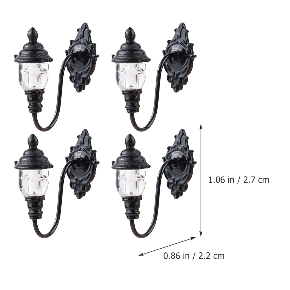 4Pcs Ultra Small Wall Lamp for - Desk Setup Small Space บทวิจารณ์และราคา