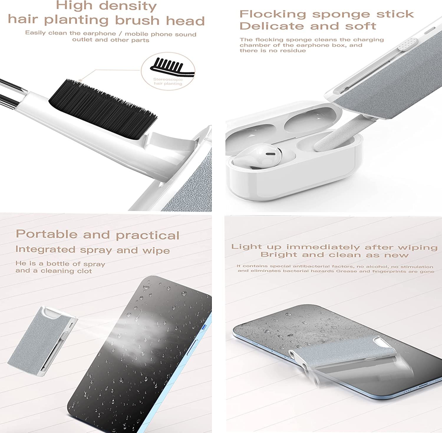 5 in 1 Earphone Cleaner Brush  - Monitor Cleaning Kit บทวิจารณ์และราคา