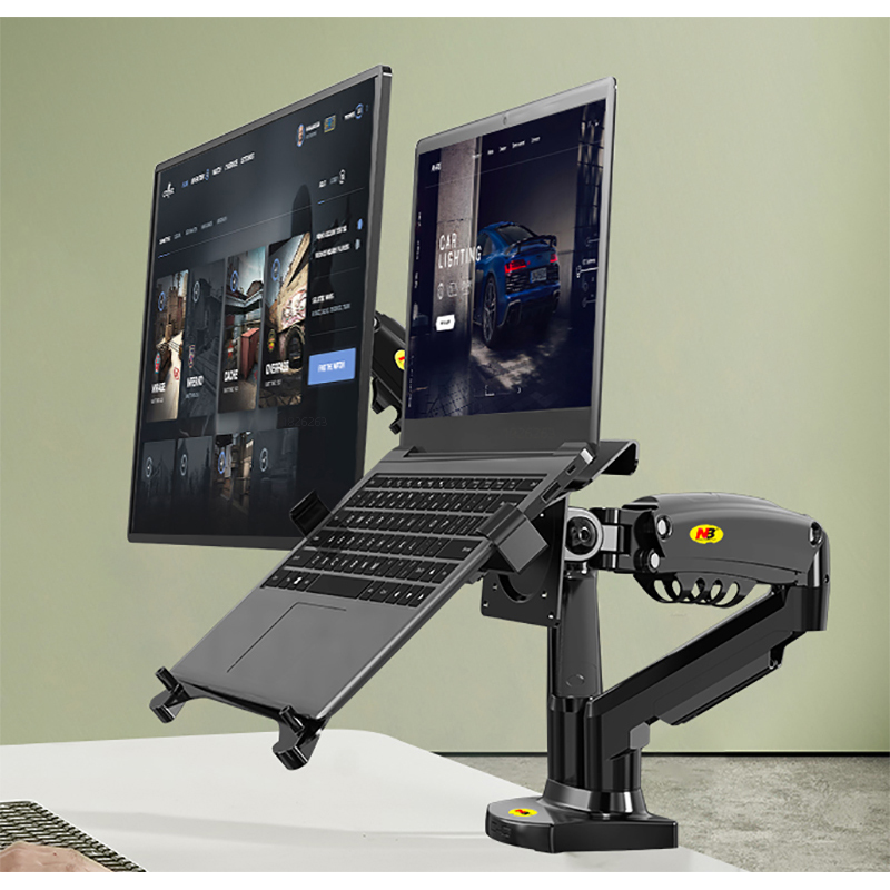 Desktop NB F160 + FP-2 Gas Spr - Dual Monitor Desk Setup บทวิจารณ์และราคา