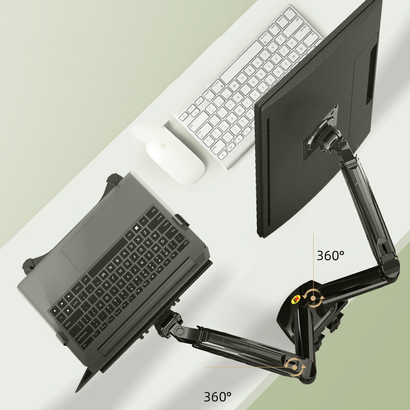 Desktop NB F160 + FP-2 Gas Spr - Dual Monitor Desk Setup บทวิจารณ์และราคา