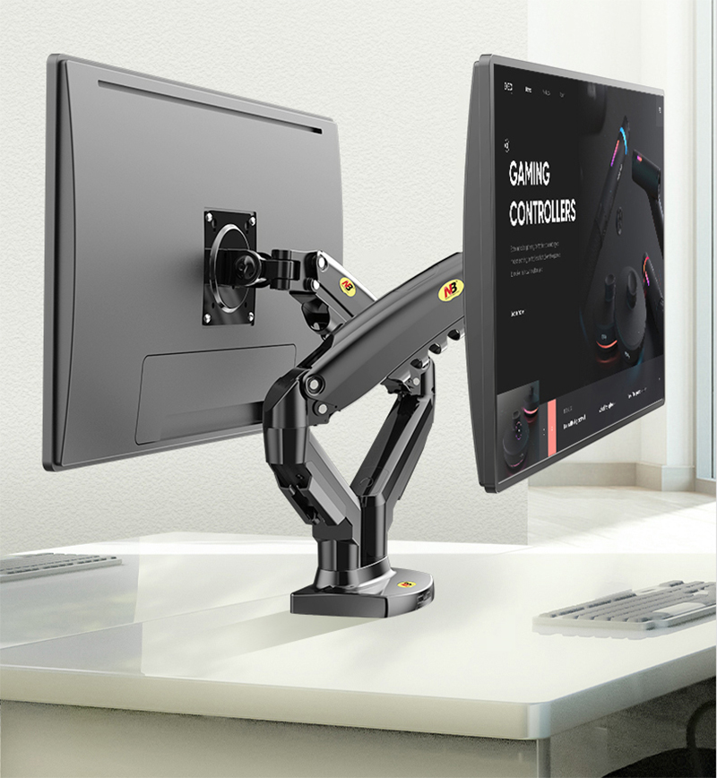 Desktop NB F160 + FP-2 Gas Spr - Dual Monitor Desk Setup บทวิจารณ์และราคา