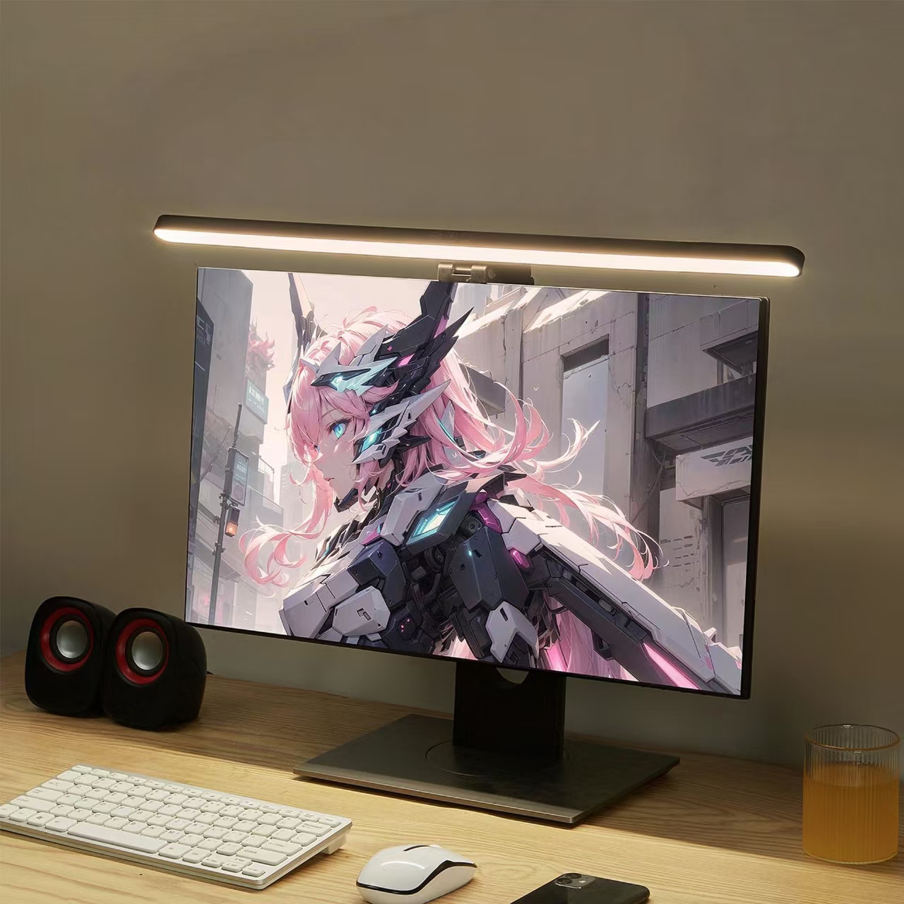 LED Monitor Light Hanging Desk - Desk Setup For Studying บทวิจารณ์และราคา