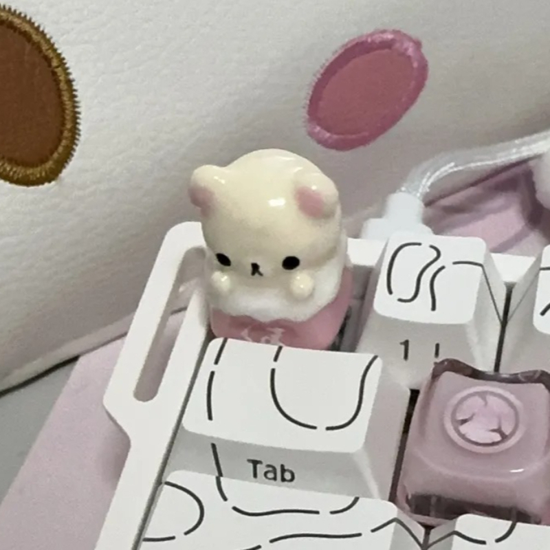 Kawaii Rilakkuma Keycaps Relax - Desk Setup Editing บทวิจารณ์และราคา