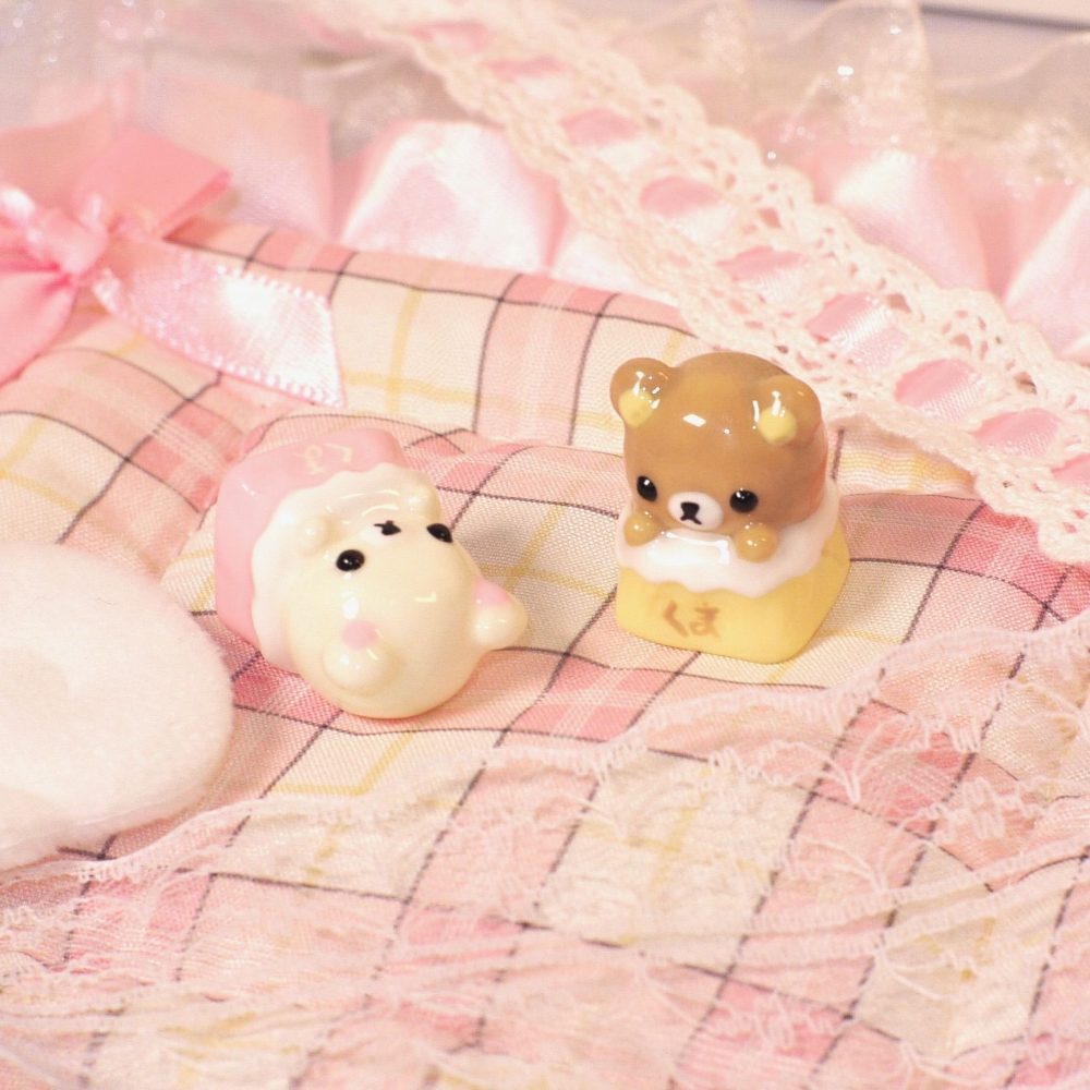 Kawaii Rilakkuma Keycaps Relax - Desk Setup Editing บทวิจารณ์และราคา