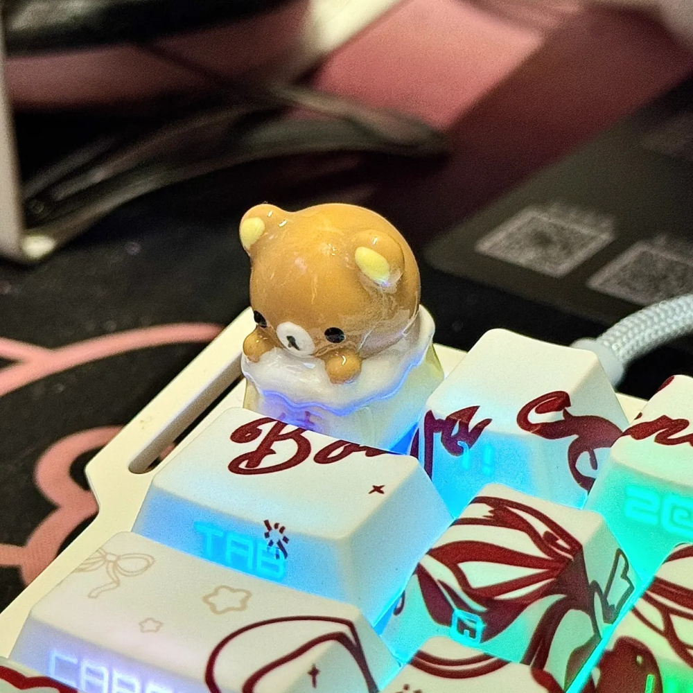 Kawaii Rilakkuma Keycaps Relax - Desk Setup Editing บทวิจารณ์และราคา