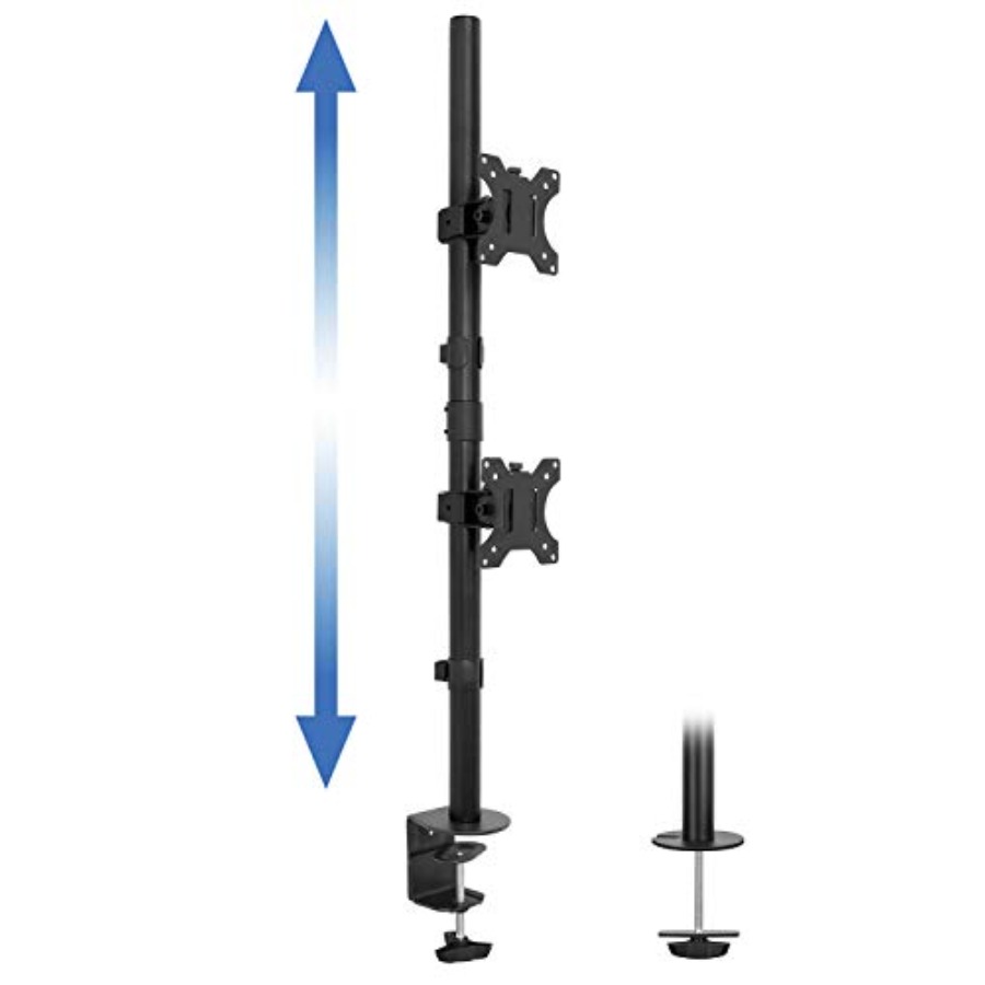 Vertical Dual Monitor Mount fo - Dual Monitor Desk Setup บทวิจารณ์และราคา