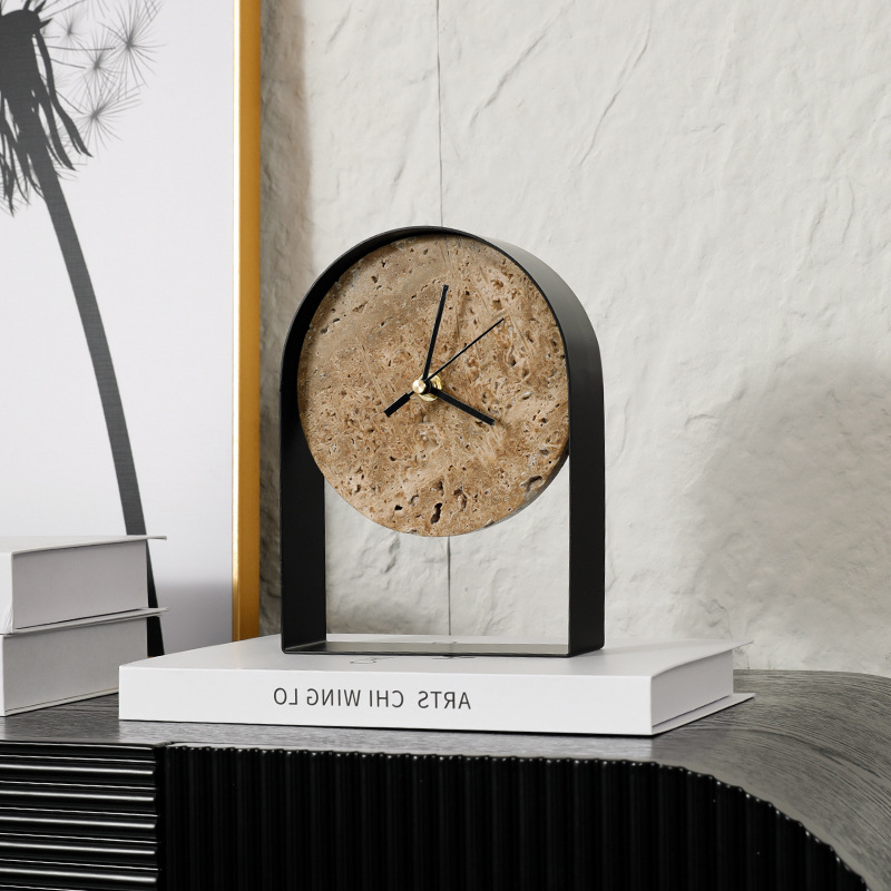 Luxurious Marble Desktop Clock - Desk Setup Study บทวิจารณ์และราคา