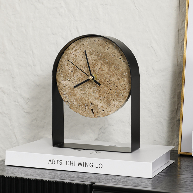 Luxurious Marble Desktop Clock - Desk Setup Study บทวิจารณ์และราคา