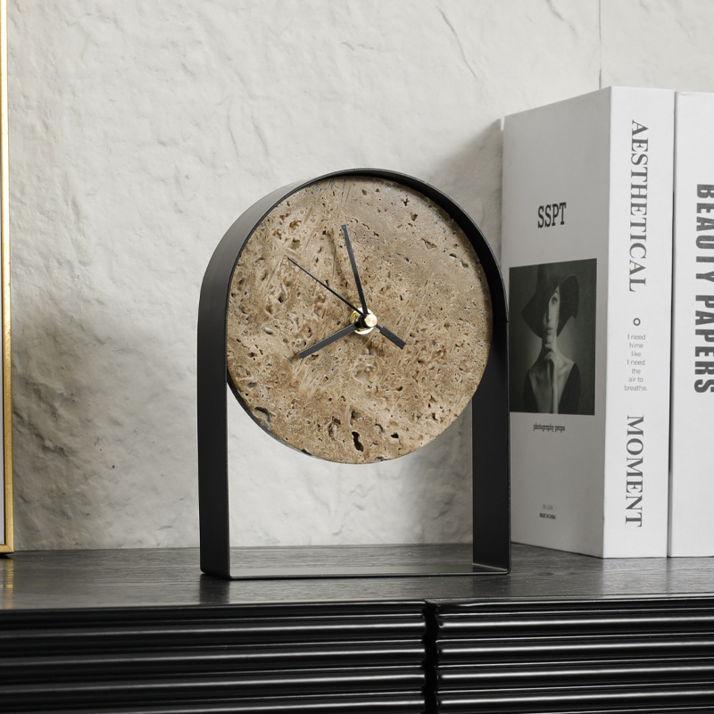 Luxurious Marble Desktop Clock - Desk Setup Study บทวิจารณ์และราคา