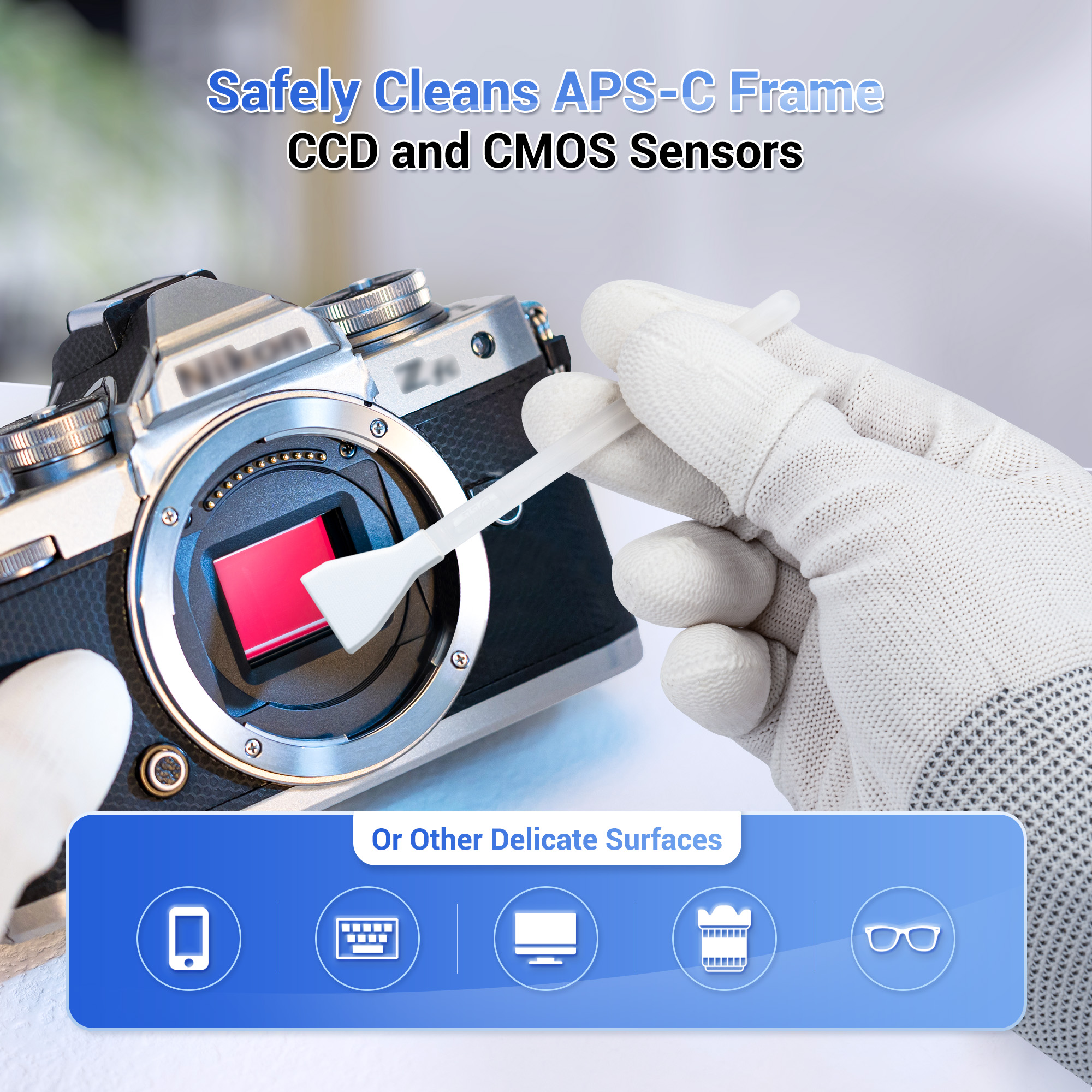 JJC 12pcs Full Frame Sensor Cl - Monitor Cleaning Kit บทวิจารณ์และราคา