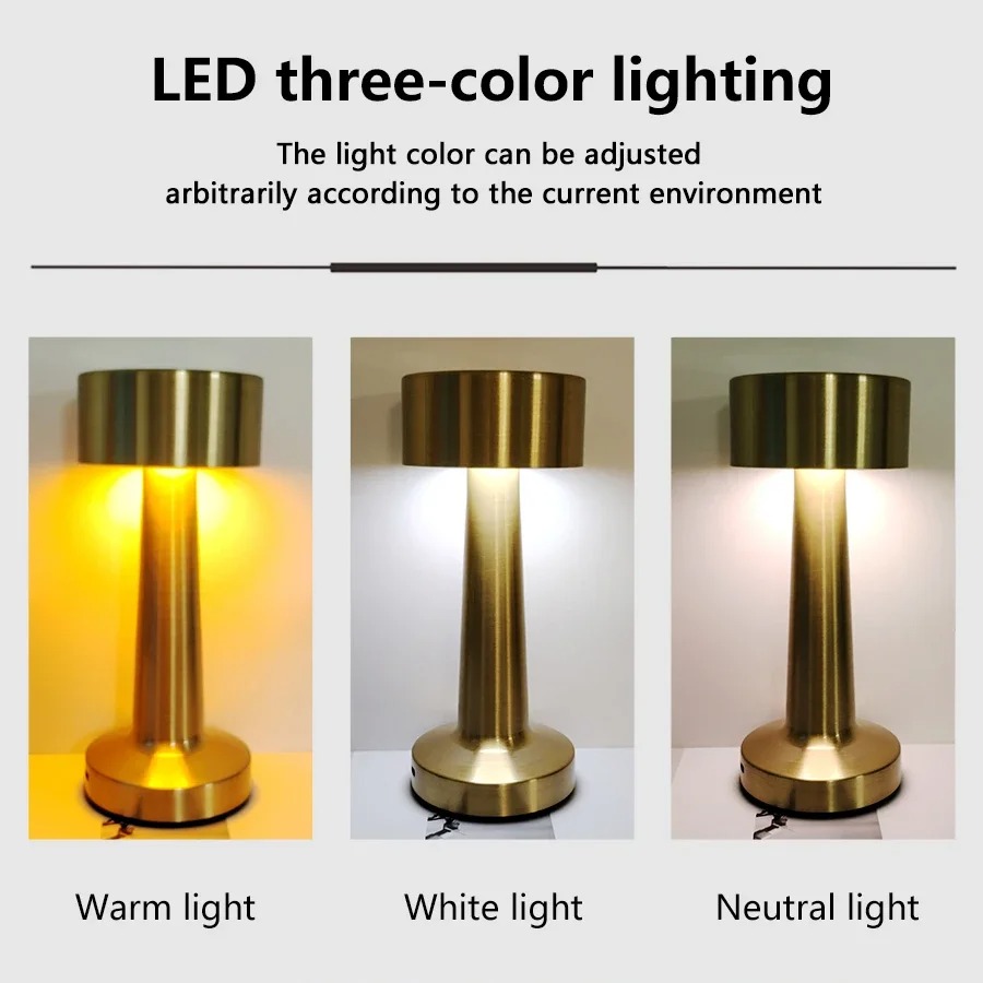 LED Touch Table Lamp Rechargea - Desk Setup Study บทวิจารณ์และราคา