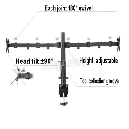 MS02 Desktop Clamping Full Mot - Dual Monitor Desk Setup บทวิจารณ์และราคา