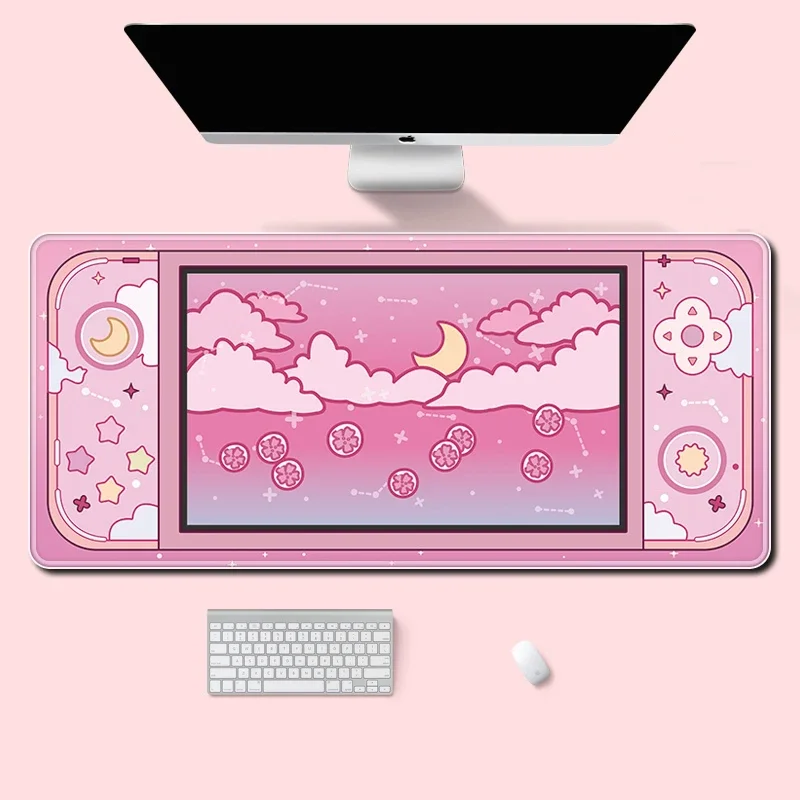 Moon and Stars Large Desk Mat  - Desk Setup Accessories Aesthetic บทวิจารณ์และราคา