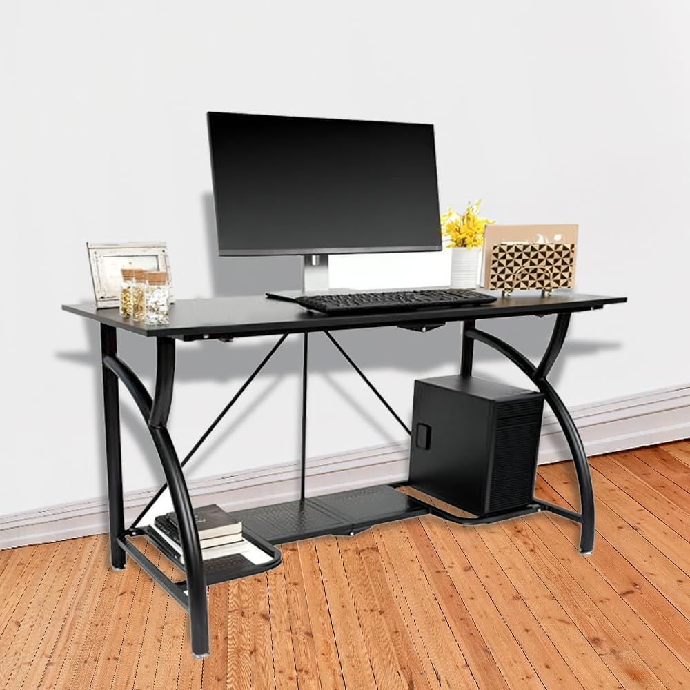 Space-Saving Collapsible Compu - Dual Monitor Desk Setup บทวิจารณ์และราคา