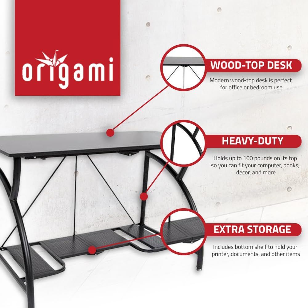Space-Saving Collapsible Compu - Dual Monitor Desk Setup บทวิจารณ์และราคา