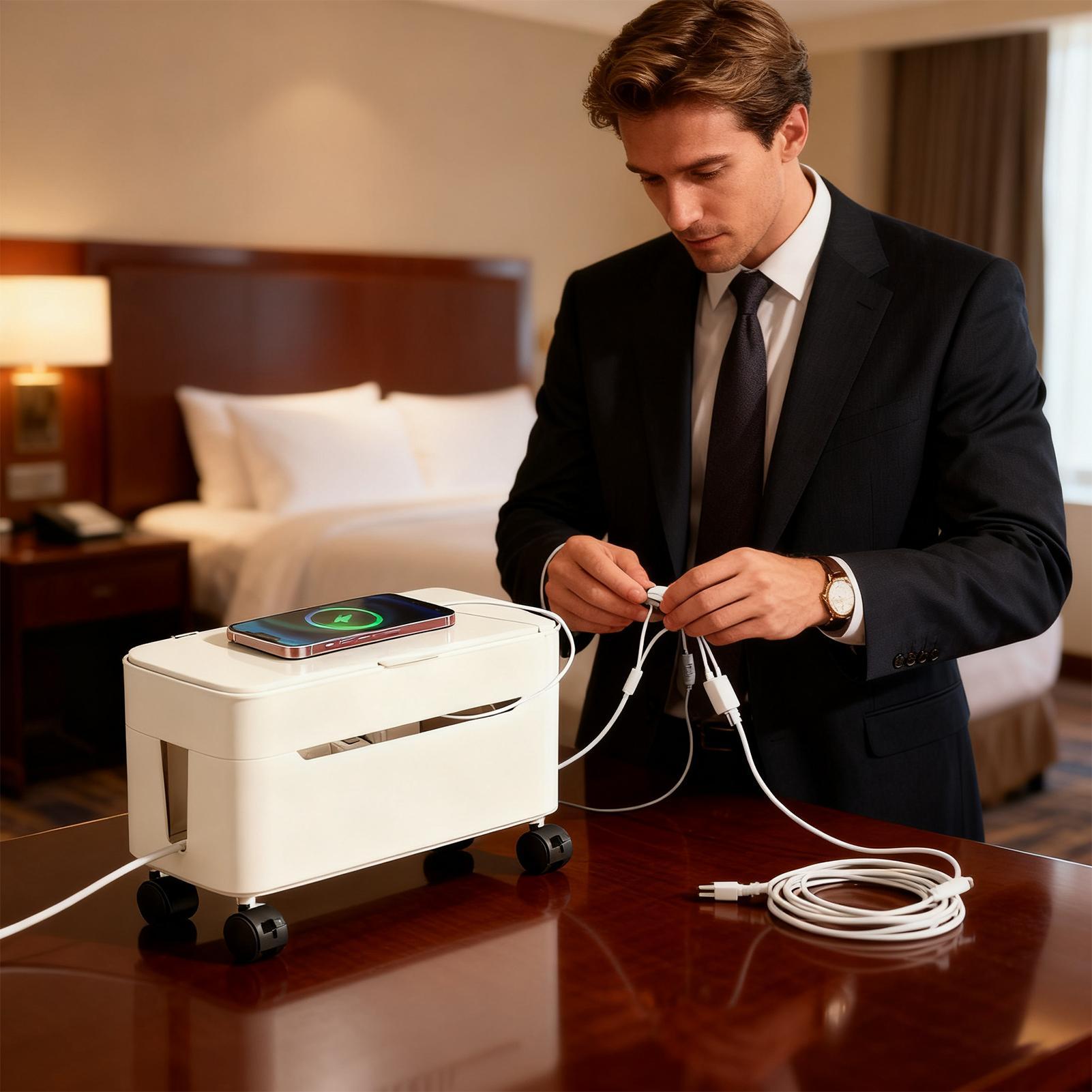 Cord Management Box Wire Stora - Desk Setup Tv บทวิจารณ์และราคา