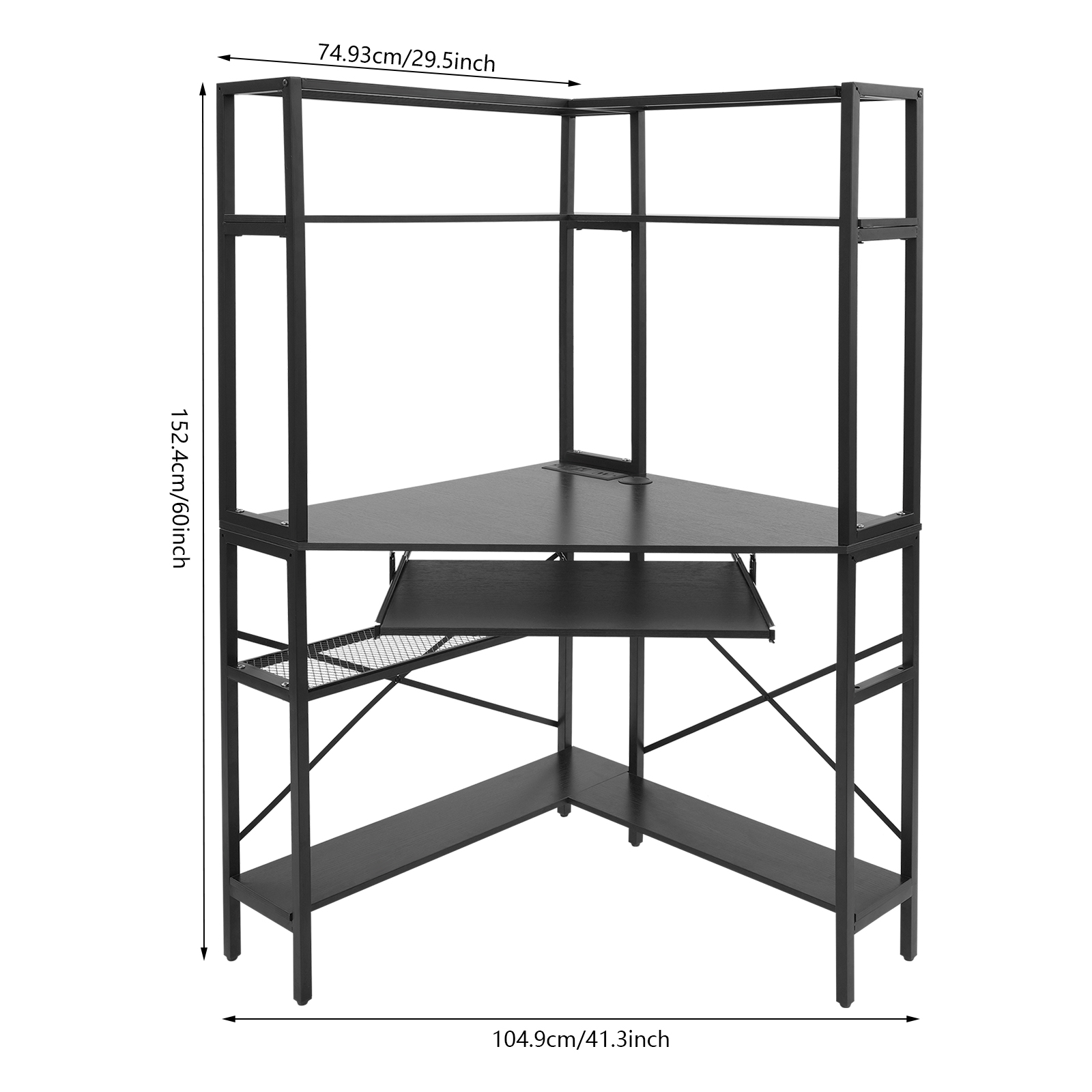 Triangular Corner Computer Des - Desk Setup Small Space บทวิจารณ์และราคา