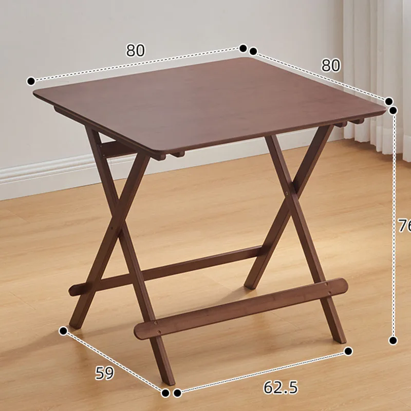 Portable Square Folding Table  - Desk Setup Small Space บทวิจารณ์และราคา