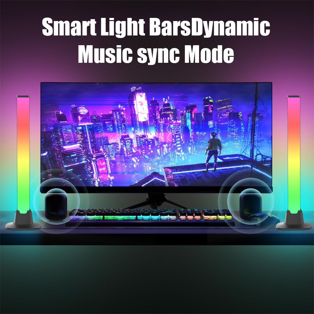 RGB LED Lights Bar Bluetooth S - Desk Setup Tv บทวิจารณ์และราคา