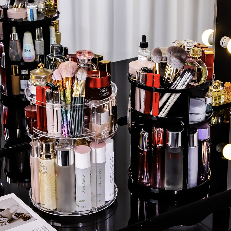Rotating cosmetics storage box - Desk Setup Productivity บทวิจารณ์และราคา
