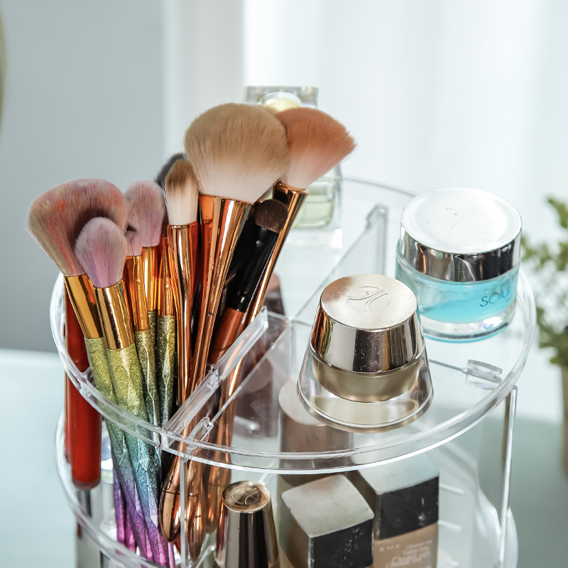 Rotating cosmetics storage box - Desk Setup Productivity บทวิจารณ์และราคา