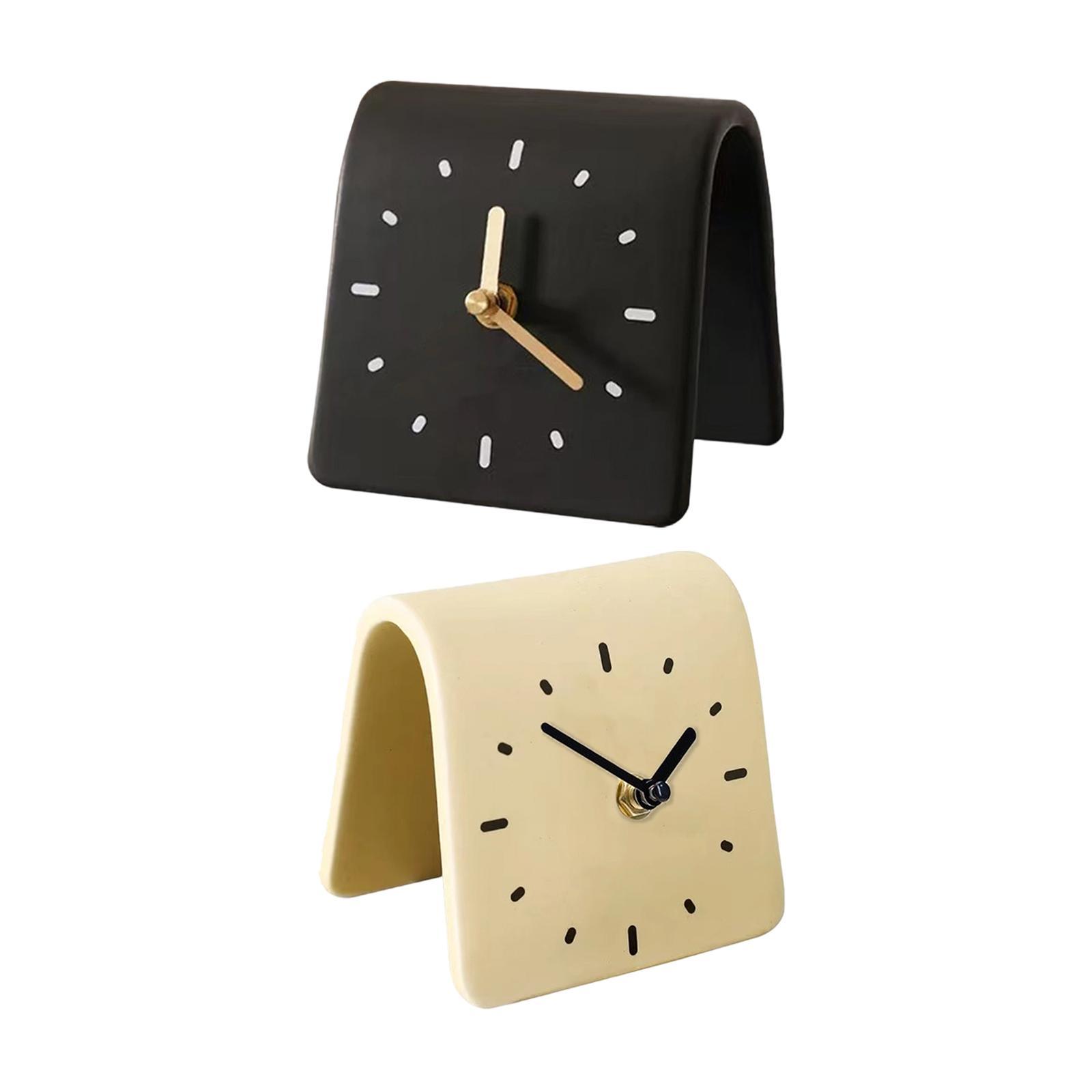 Desk Clock Modern Art Shelf Cl - Desk Setup Productivity บทวิจารณ์และราคา