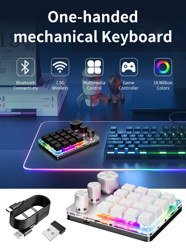 16-Key Custom Mechanical Keybo - Desk Setup Programmer บทวิจารณ์และราคา