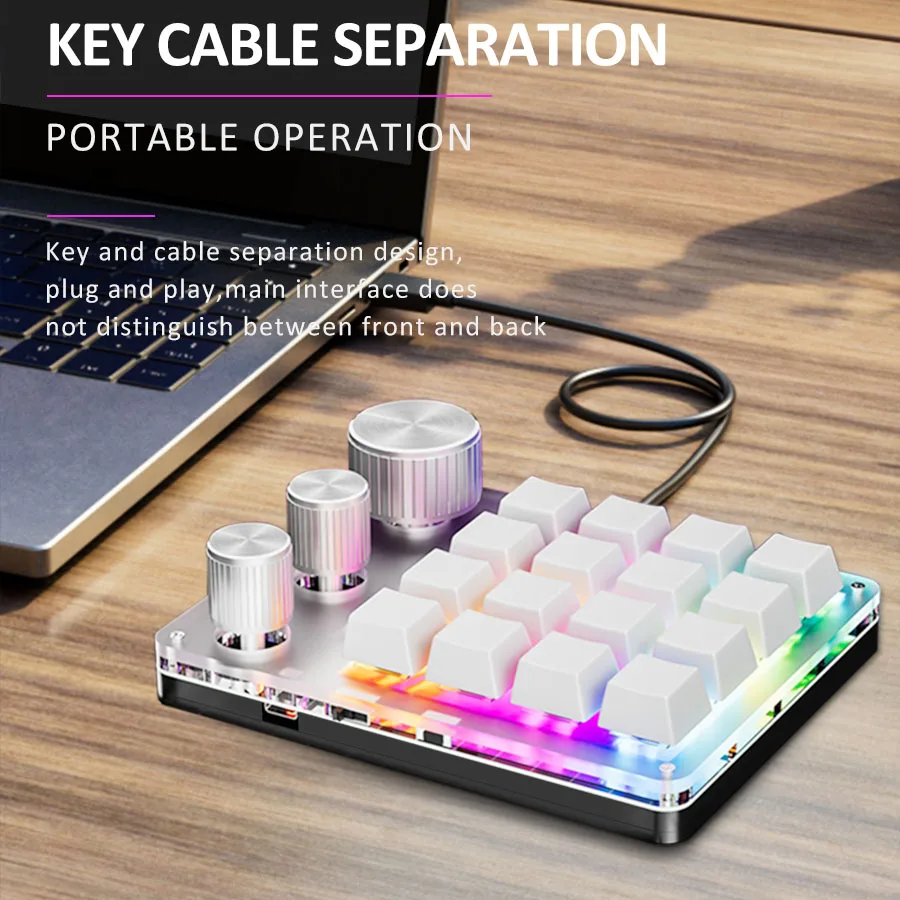 16-Key Custom Mechanical Keybo - Desk Setup Programmer บทวิจารณ์และราคา