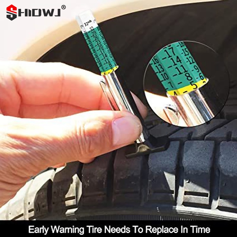 25mm Car Tyre Tire Tread Depth - Monitor Cleaning Kit บทวิจารณ์และราคา