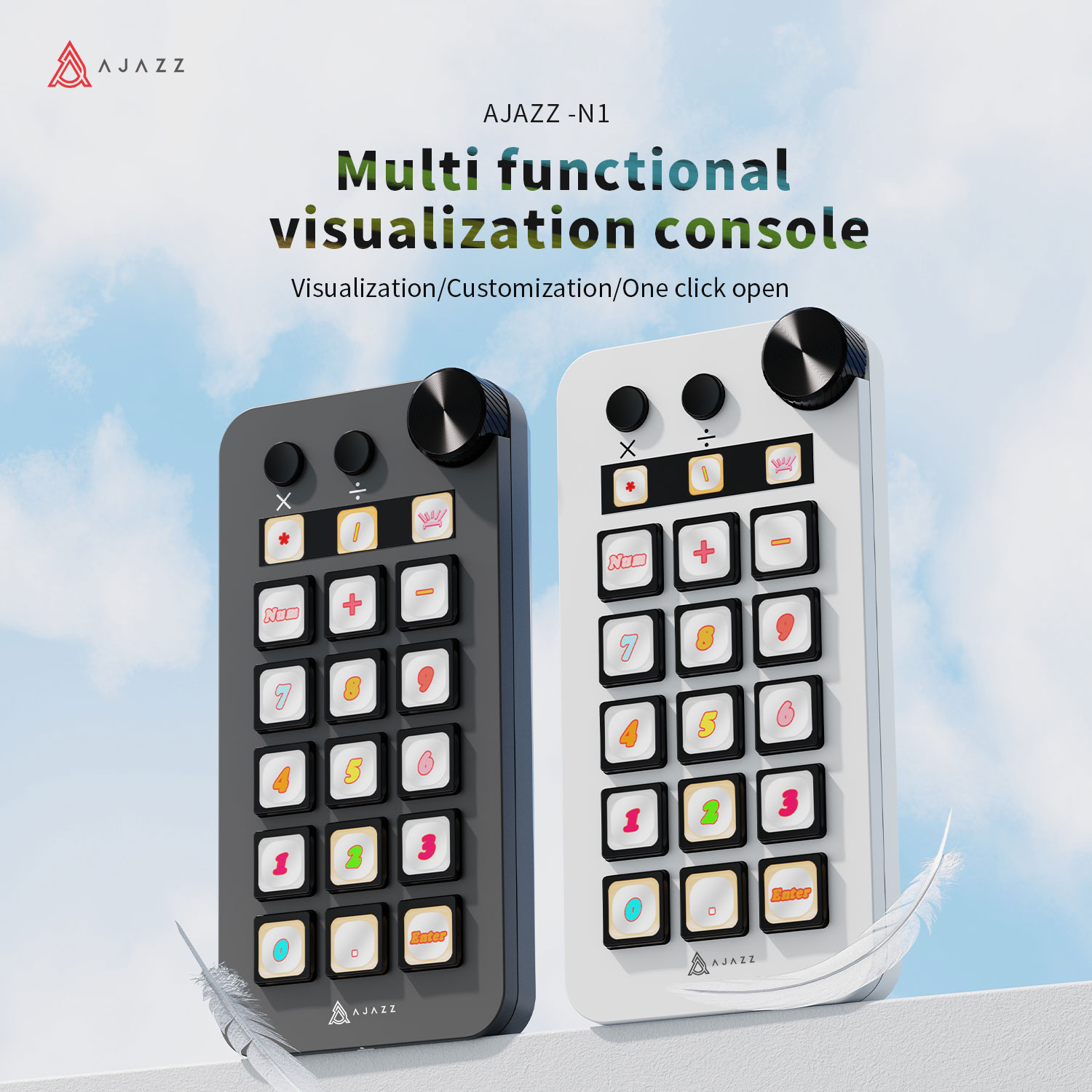 Ajazz N1 Programmable Macro Ke - Desk Setup Programmer บทวิจารณ์และราคา