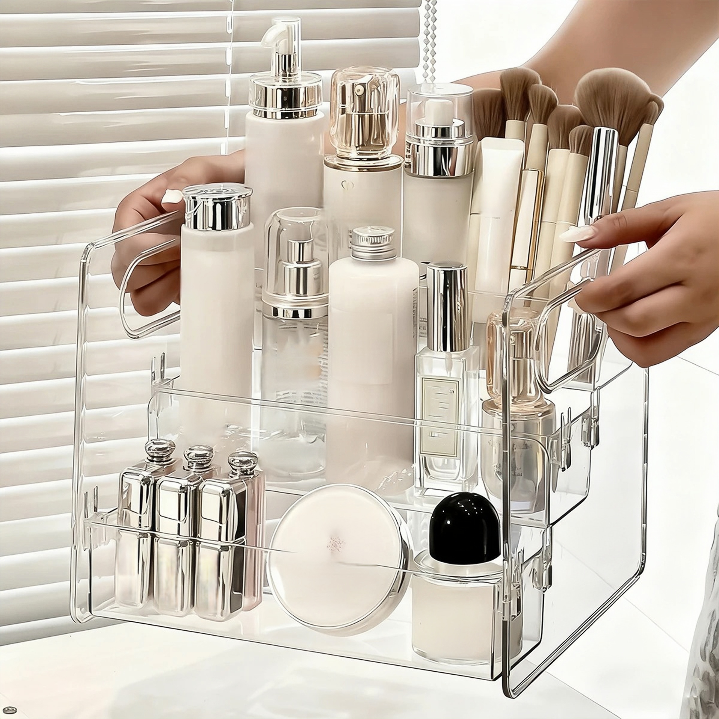 Cosmetics Desktop Storage Box, - Desk Setup Productivity บทวิจารณ์และราคา