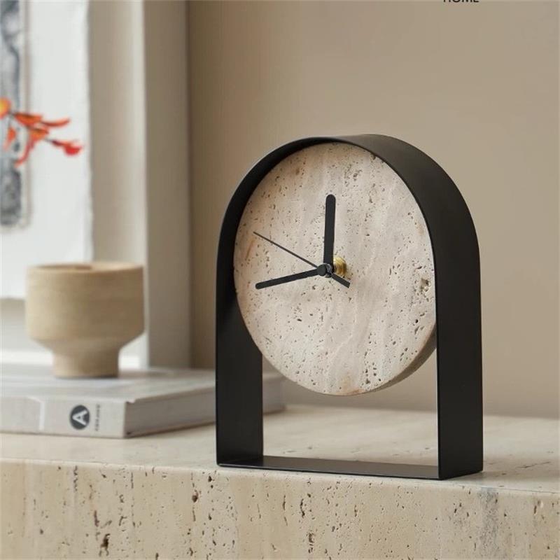 Luxurious Marble Desktop Clock - Desk Setup Study บทวิจารณ์และราคา