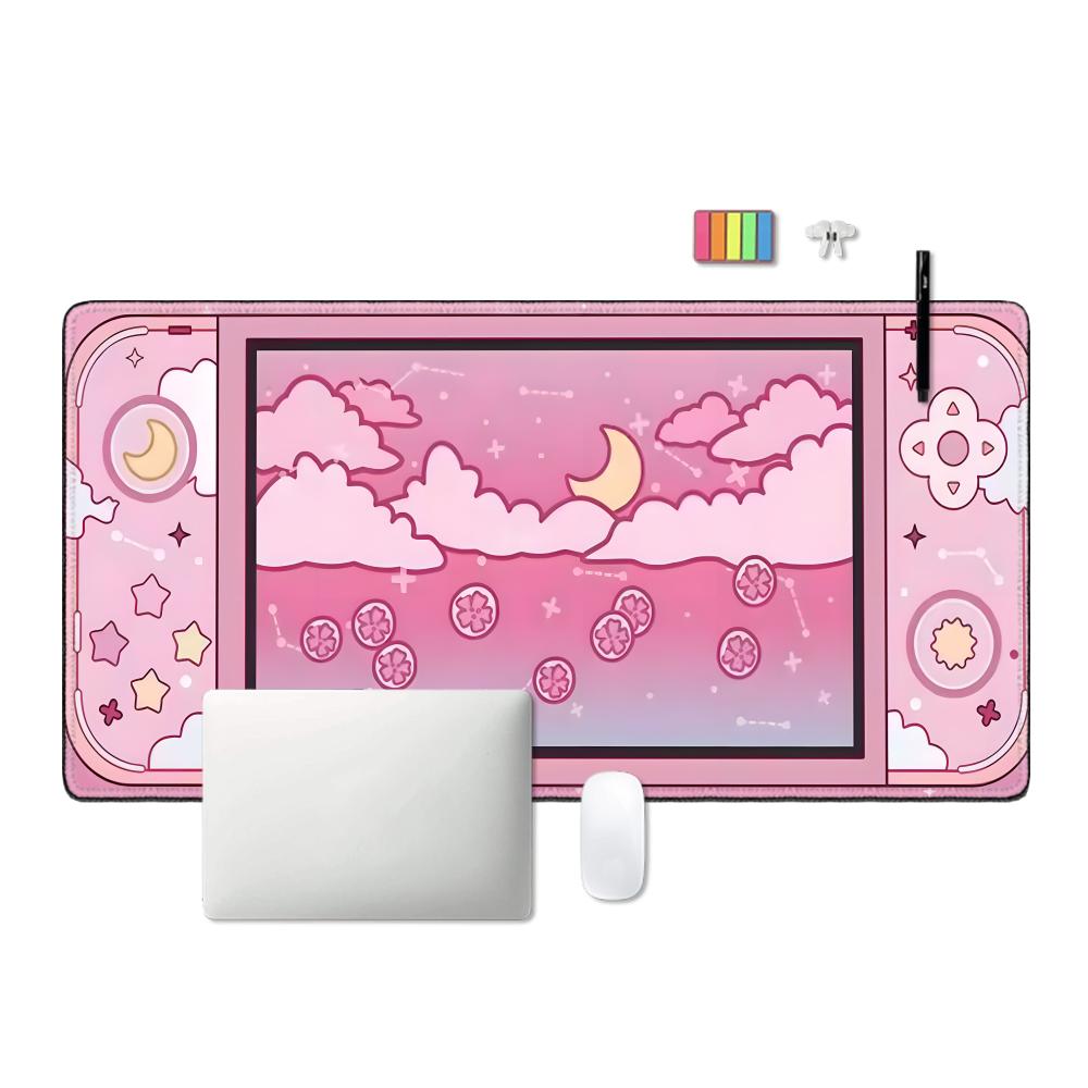 Moon and Stars Large Desk Mat  - Desk Setup Accessories Aesthetic บทวิจารณ์และราคา