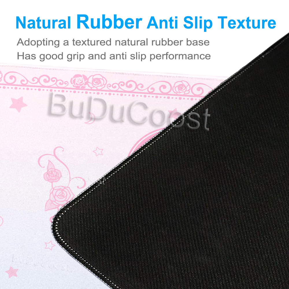 Kawaii Anime Girls Pink Mouse  - Desk Setup Accessories Aesthetic บทวิจารณ์และราคา
