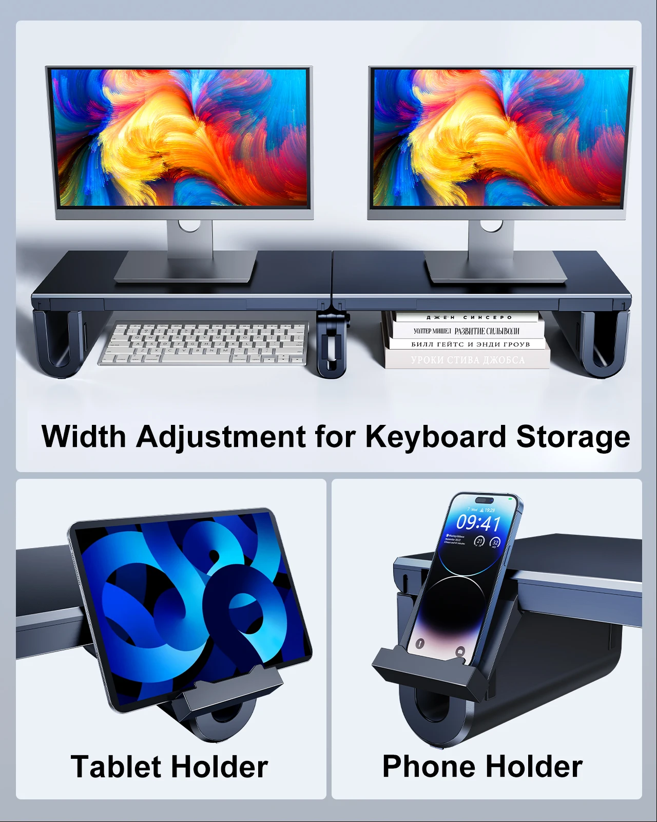 Oatsbasf Dual Monitor Stand Ri - Dual Monitor Desk Setup บทวิจารณ์และราคา