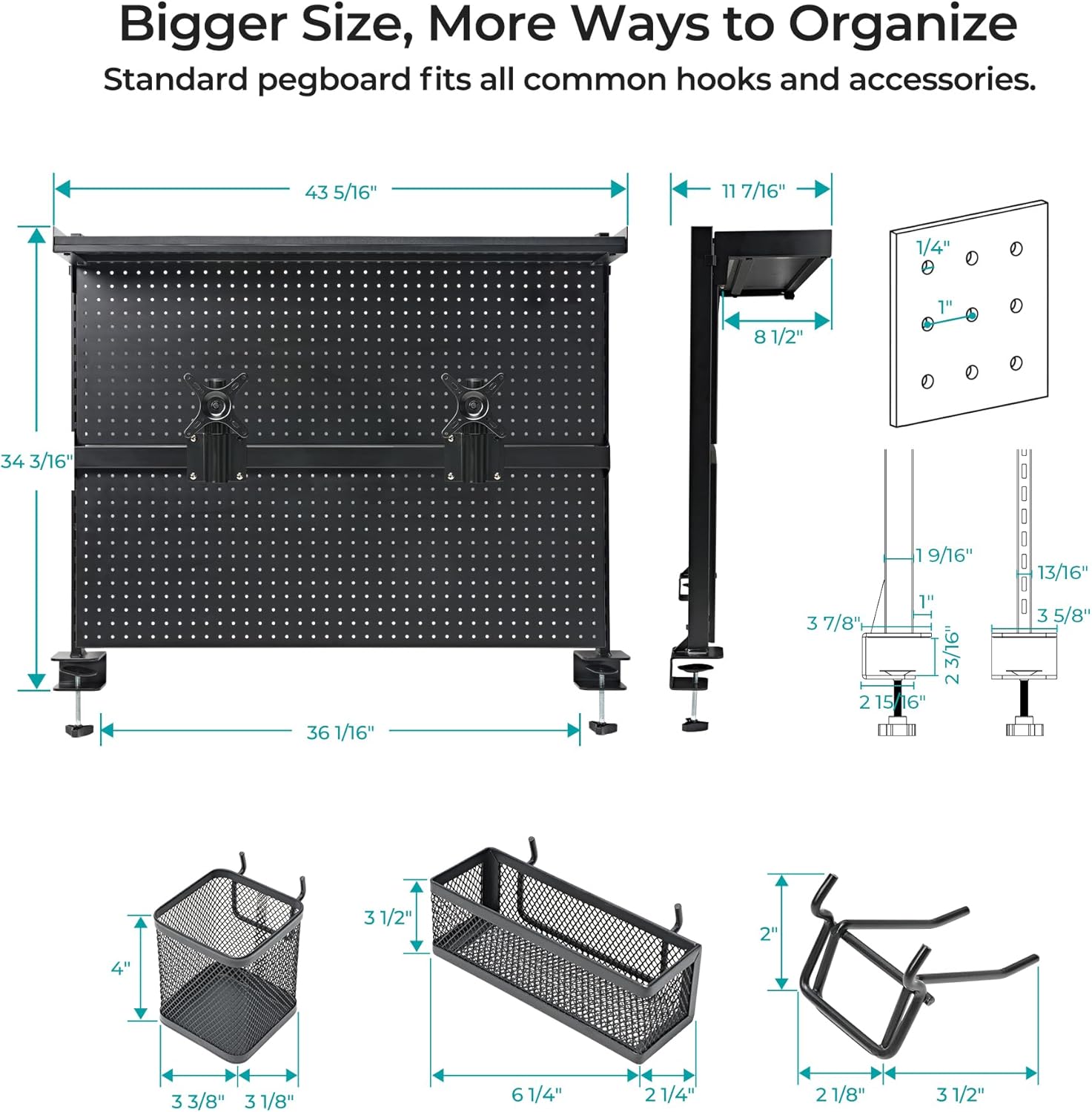 Dual Monitor Stand with Steel  - Dual Monitor Desk Setup บทวิจารณ์และราคา