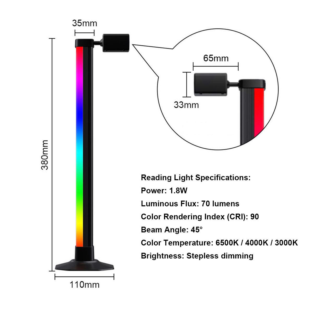 Smart Light Bar LED RGB Music  - Desk Setup Tv บทวิจารณ์และราคา