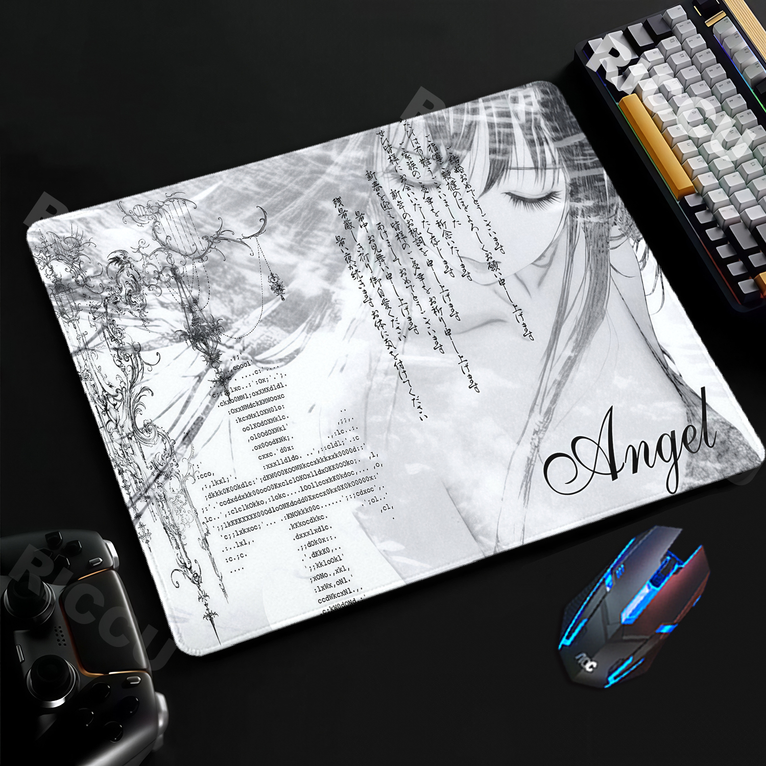 Anime Girl Aesthetics Mouse Pa - Desk Setup Accessories Aesthetic บทวิจารณ์และราคา