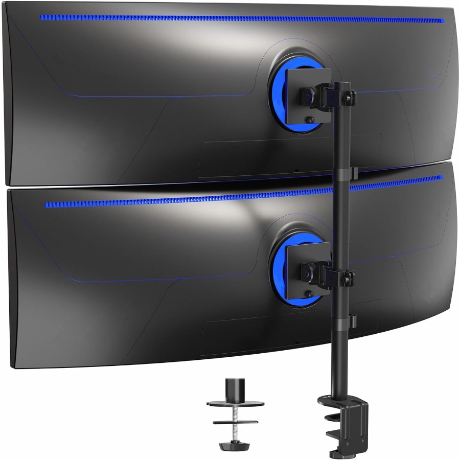 Dual Vertically Stacked UltraW - Dual Monitor Desk Setup บทวิจารณ์และราคา