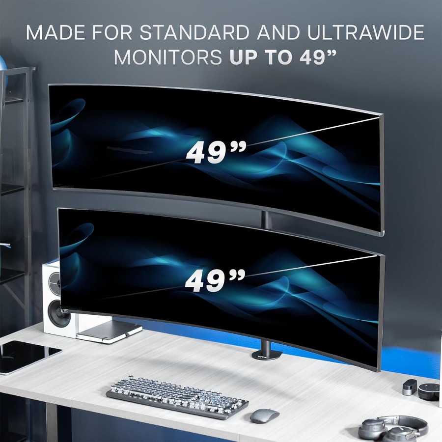 Dual Vertically Stacked UltraW - Dual Monitor Desk Setup บทวิจารณ์และราคา